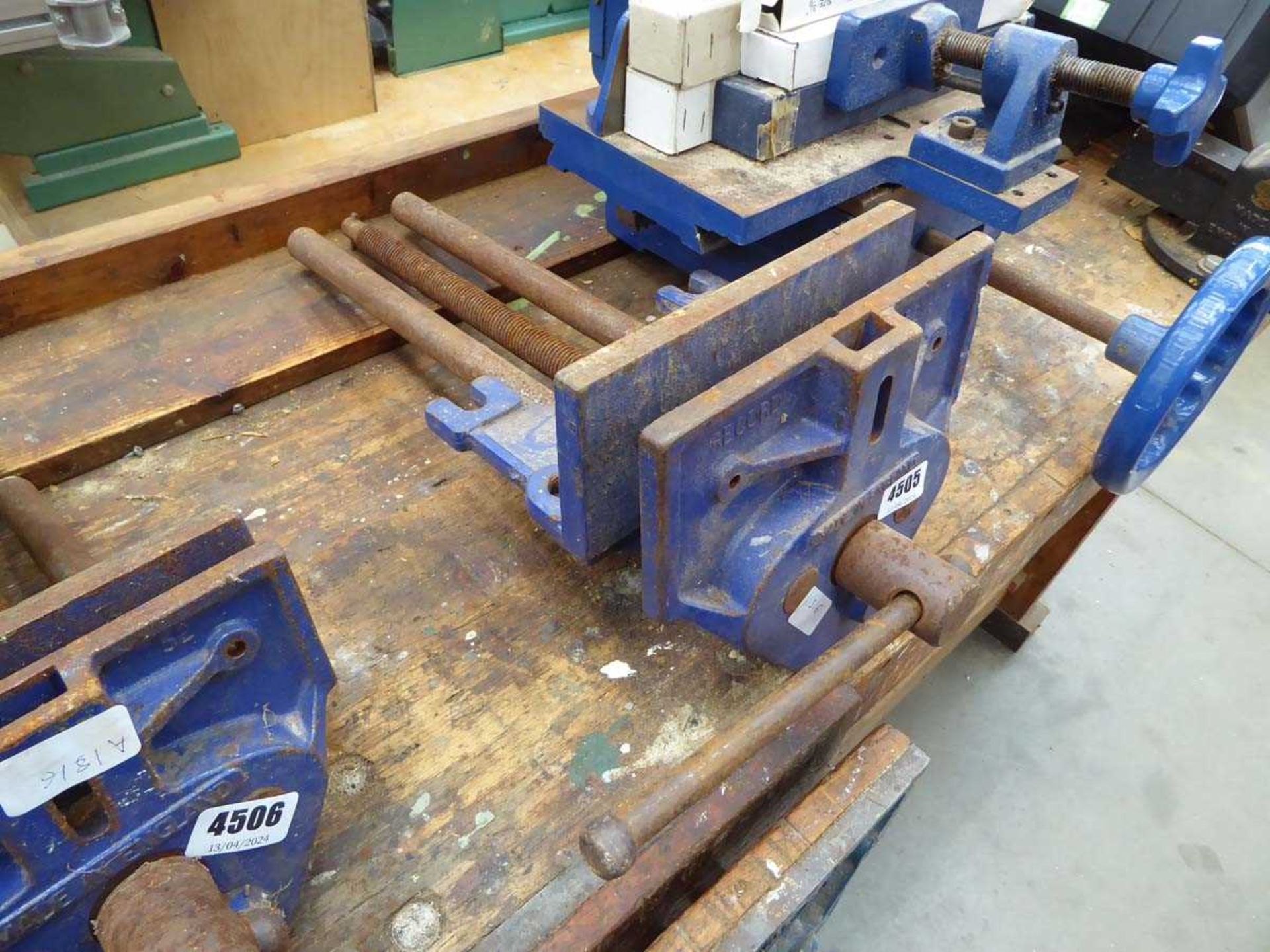 Large woodworking vice
