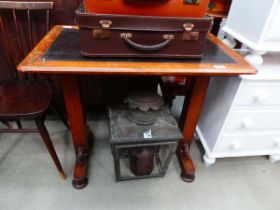 Oak adjustable writing desk