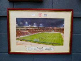 Ltd Edn. print of the FA Cup final replay 1993 Arsenal 2 - Sheffield Wednesday 1