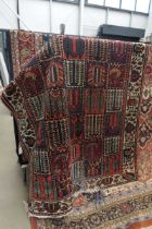 (1) Multicoloured Iranian carpet