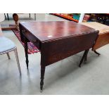 Victorian dropside table with drawer