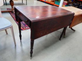 Victorian dropside table with drawer
