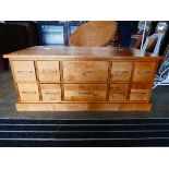 Beech coffee table with storage well