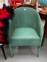 Lloyd Loom style armchair