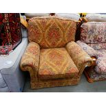 Floral patterned armachair