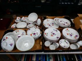 4 boxes containing large quantity of Royal Worcester Astley patterned crockery