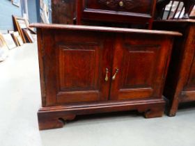 Oak double door storage cupboard