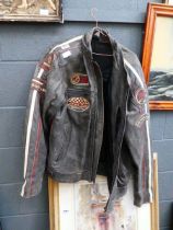 Leather bikers jacket