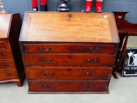 Georgian bureau with 4 drawers under