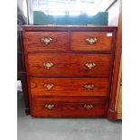 Oak chest of 2 over 3 drawers