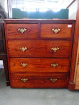 Oak chest of 2 over 3 drawers