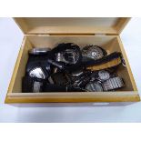 Box containing various watches