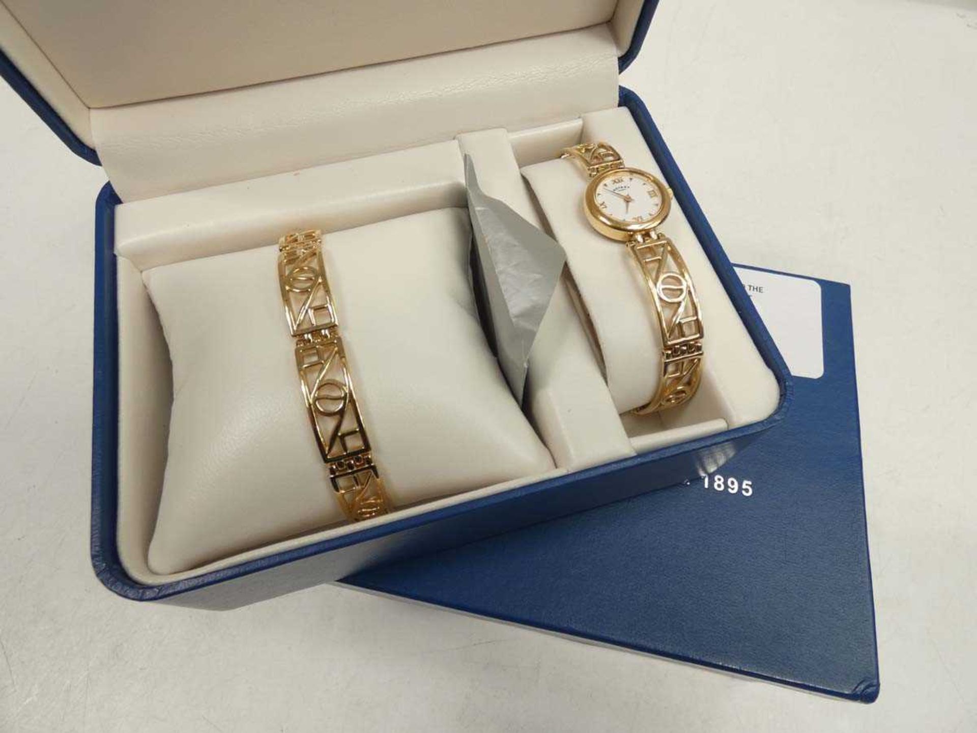 +VAT Rotary Mackintosh Style 11098 watch & bracelet gift set