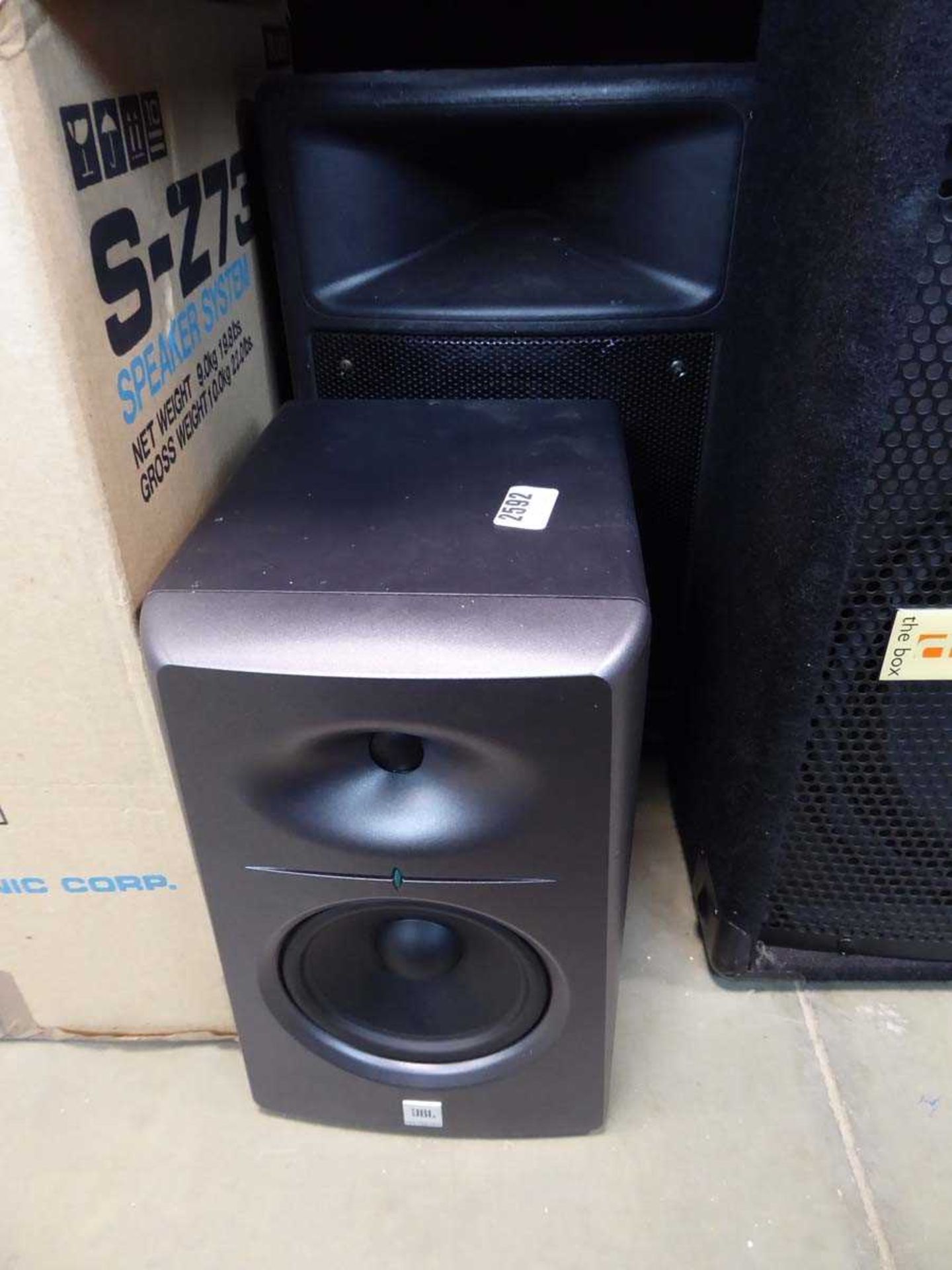 Yamaha and JBL speaker