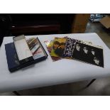 4 Beatles LPs and a Beatles box set with 16 LPs