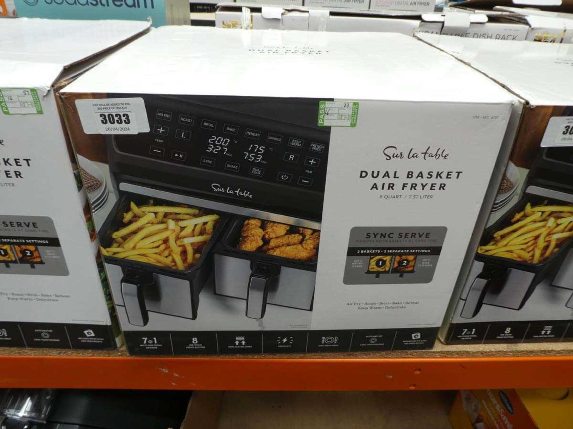 +VAT Dual basket air fryer