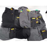 +VAT 8 men's DeWalt Workwear guaranteed tough zip up fleeces, mixed colours and sizes