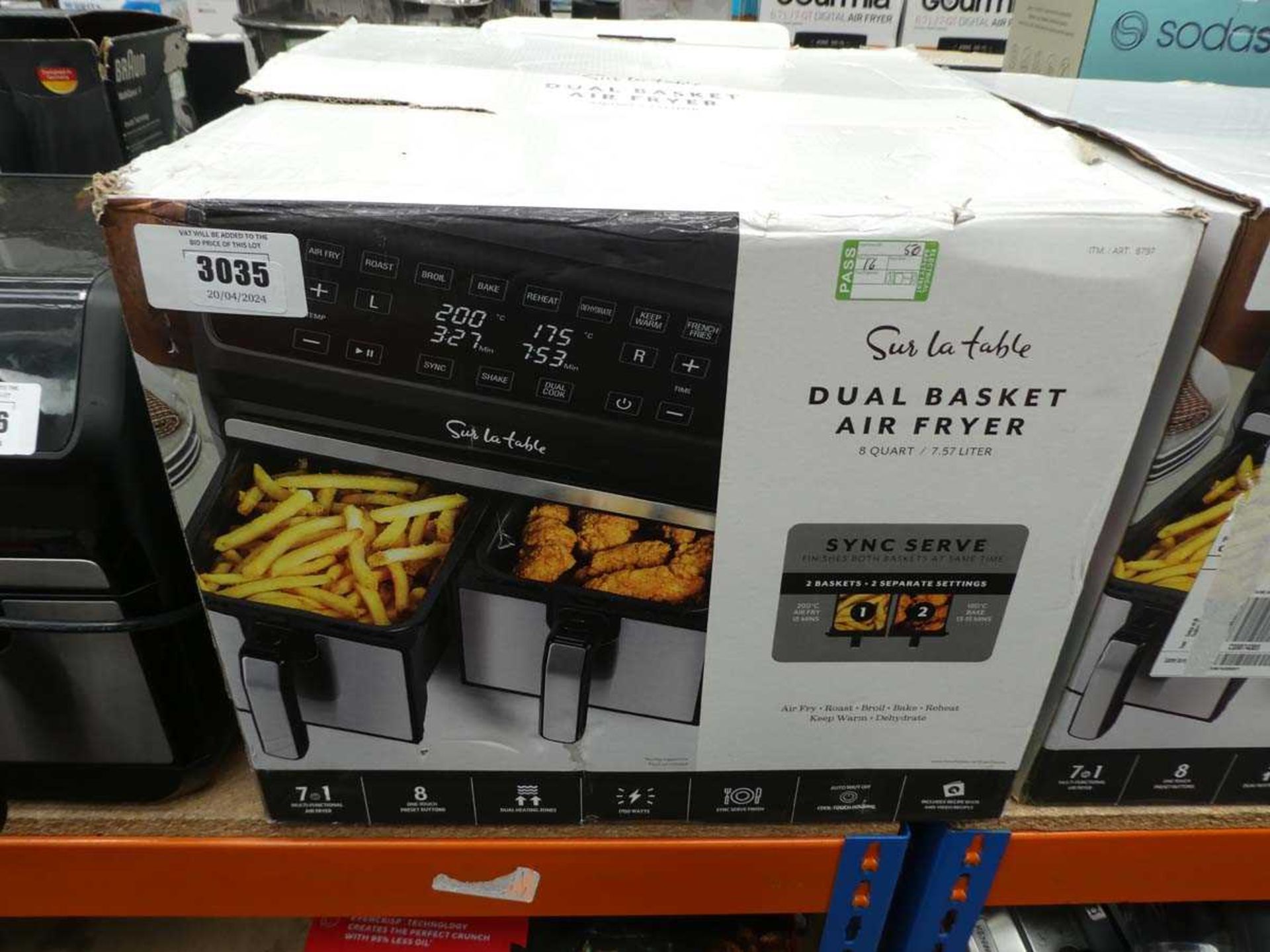 +VAT Dual basket air fryer