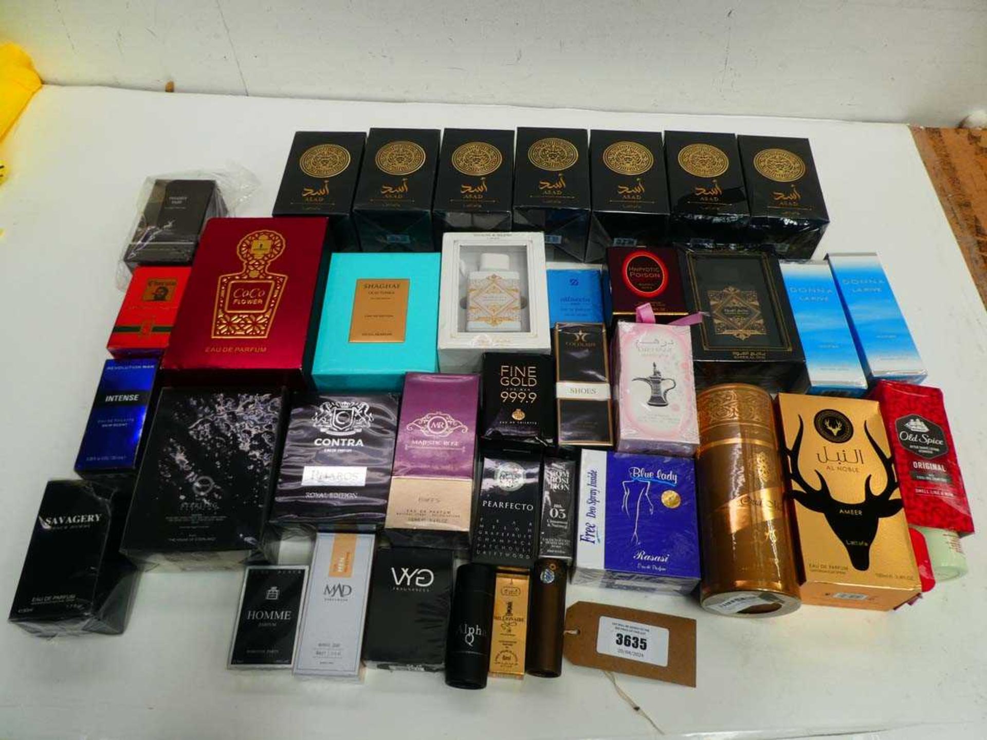 +VAT Large selection of various perfumes