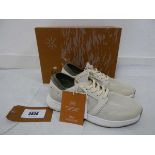 +VAT Boxed pair of Tropicfeel monsoon trainers in almond white size EU40