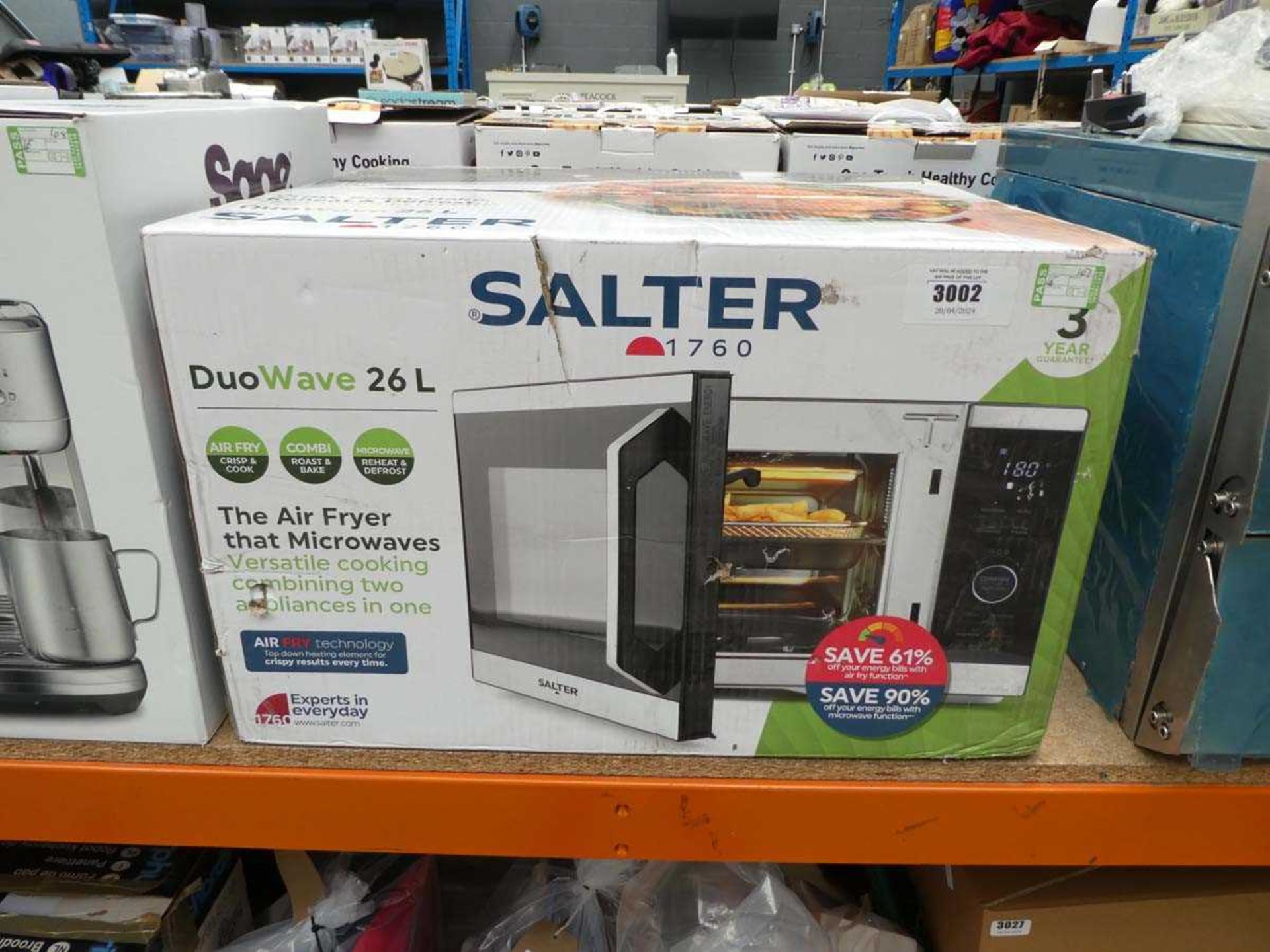 +VAT Salter Duowave 26l air fryer microwave