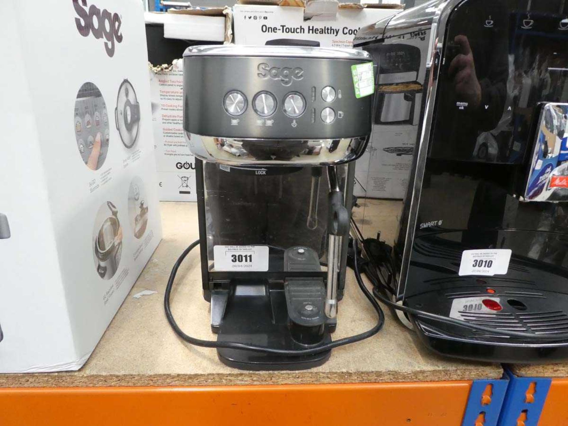 +VAT Unboxed Sage Bambino Plus coffee machine
