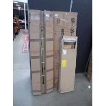 +VAT Quantity of flatpack units inc. wooden parts, metal parts, and box with lounger