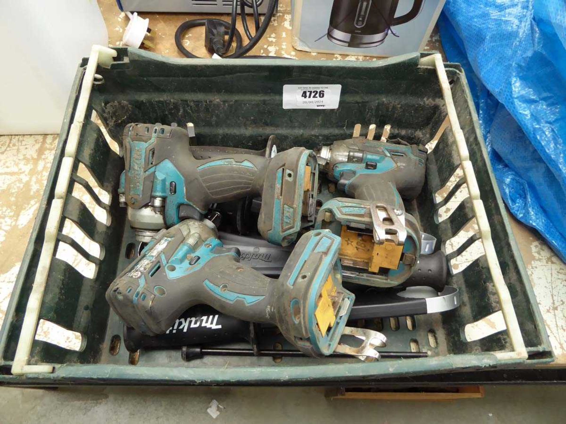 +VAT Box containing 3 Makita impact drives, no batteries or chargers