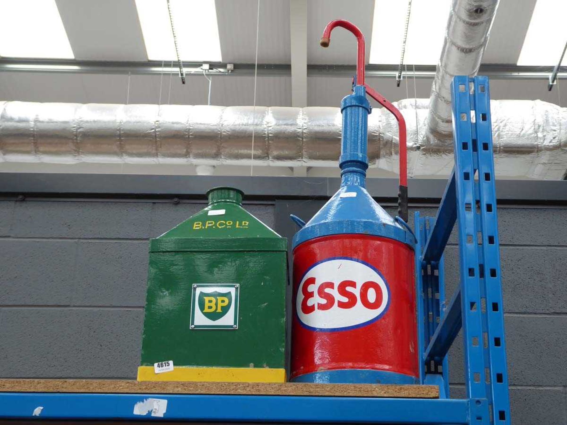 BP and Esso vintage fuel can