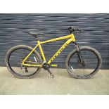 Carrera Vengeance yellow mountain bike