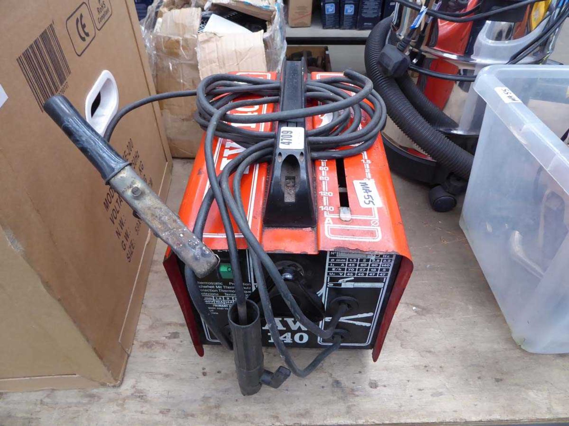 Small red AW140 welder
