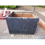 Large galvanised water tank