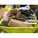 +VAT Large pallet of assorted car parts and accessories including steering wheels, trim parts,