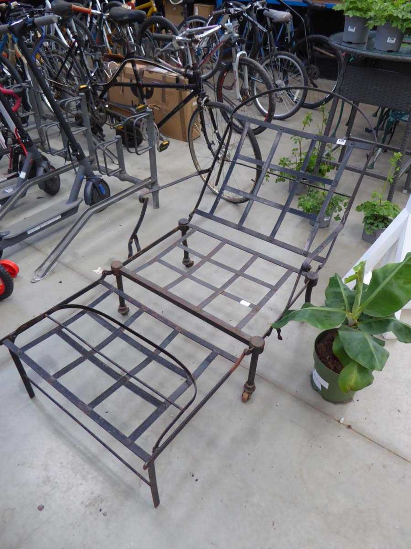 Vintage metal chair frame