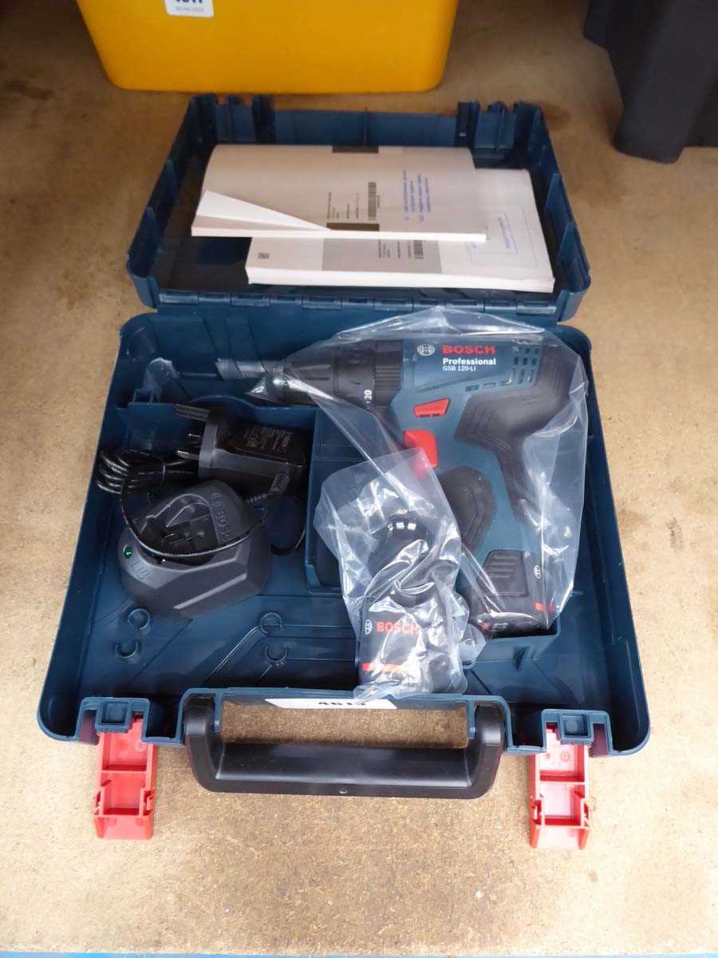+VAT Bosch small battery drill with 2 batteries and charger