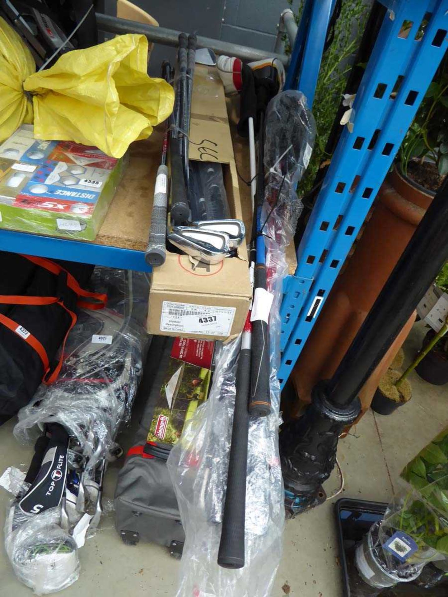 +VAT 2 bundles of assorted golf clubs including Srixon, Taylormade and Ram