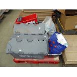 Pallet containing decorating items, tiling items, switches, sockets, etc.