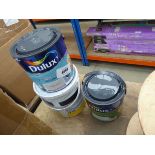 +VAT 3 tins of assorted paint
