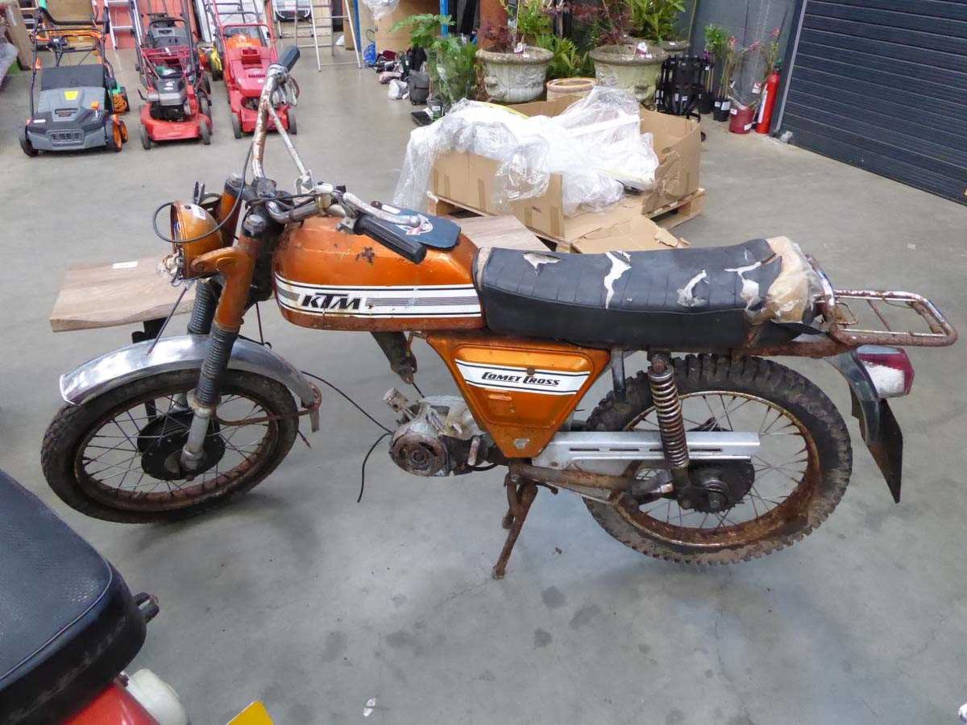 Vintage KTM motorbike, in need of restoration (only part engine) - Image 2 of 3
