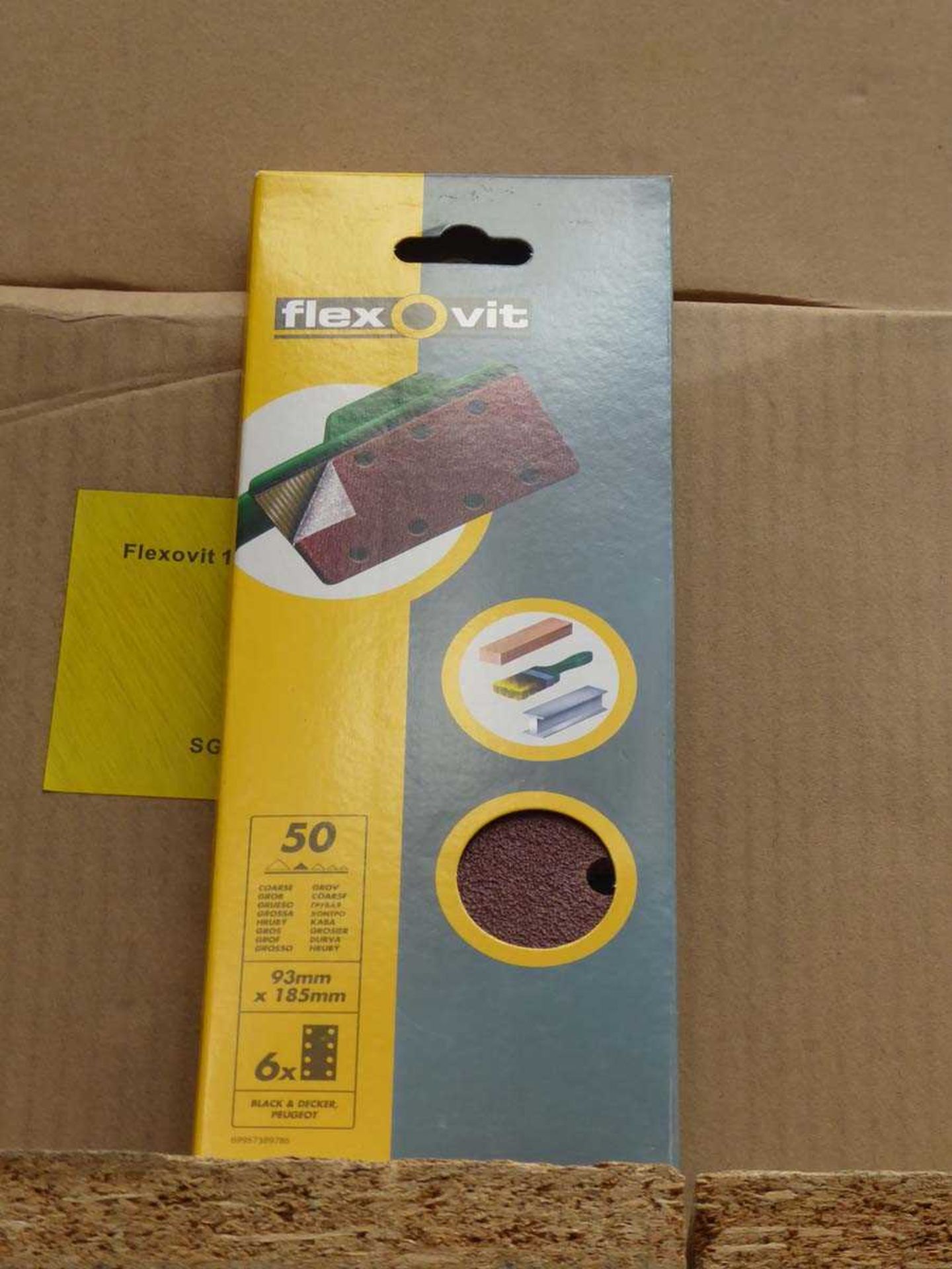 +VAT 5 boxes of Flexovit 50-grit sanding sheets - Bild 2 aus 2