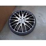 Alloy wheel and tyre