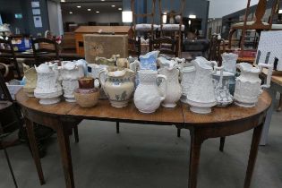Large quantity of Carrion ware and other jugs