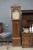 Mahogany long case clock