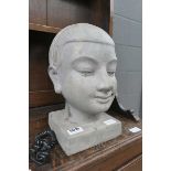 Plaster figure of Buddha's head