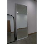 +VAT (12) Large rectangular mirror in white painted frame