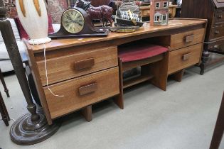 Teak 1970's dressing table with stool