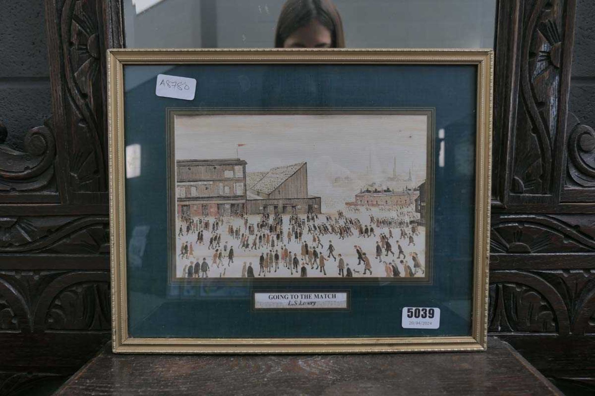 Lowry print entitled "Going to the match"