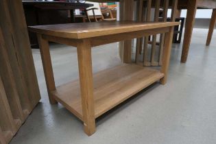 Oak 2 tier coffee table