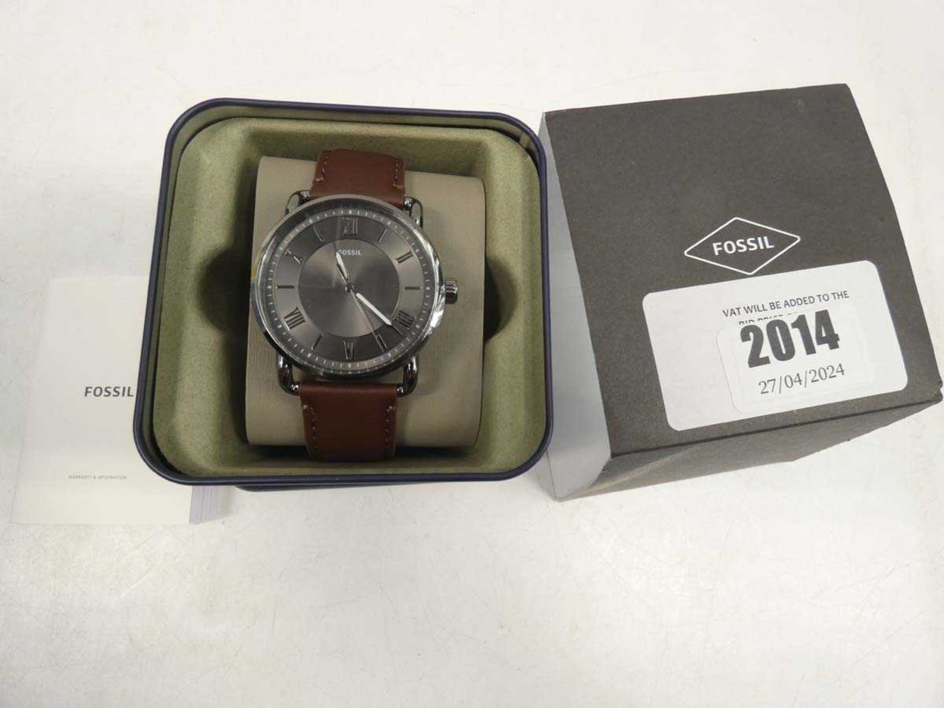 +VAT Fossil FS5664 wristwatch with tin