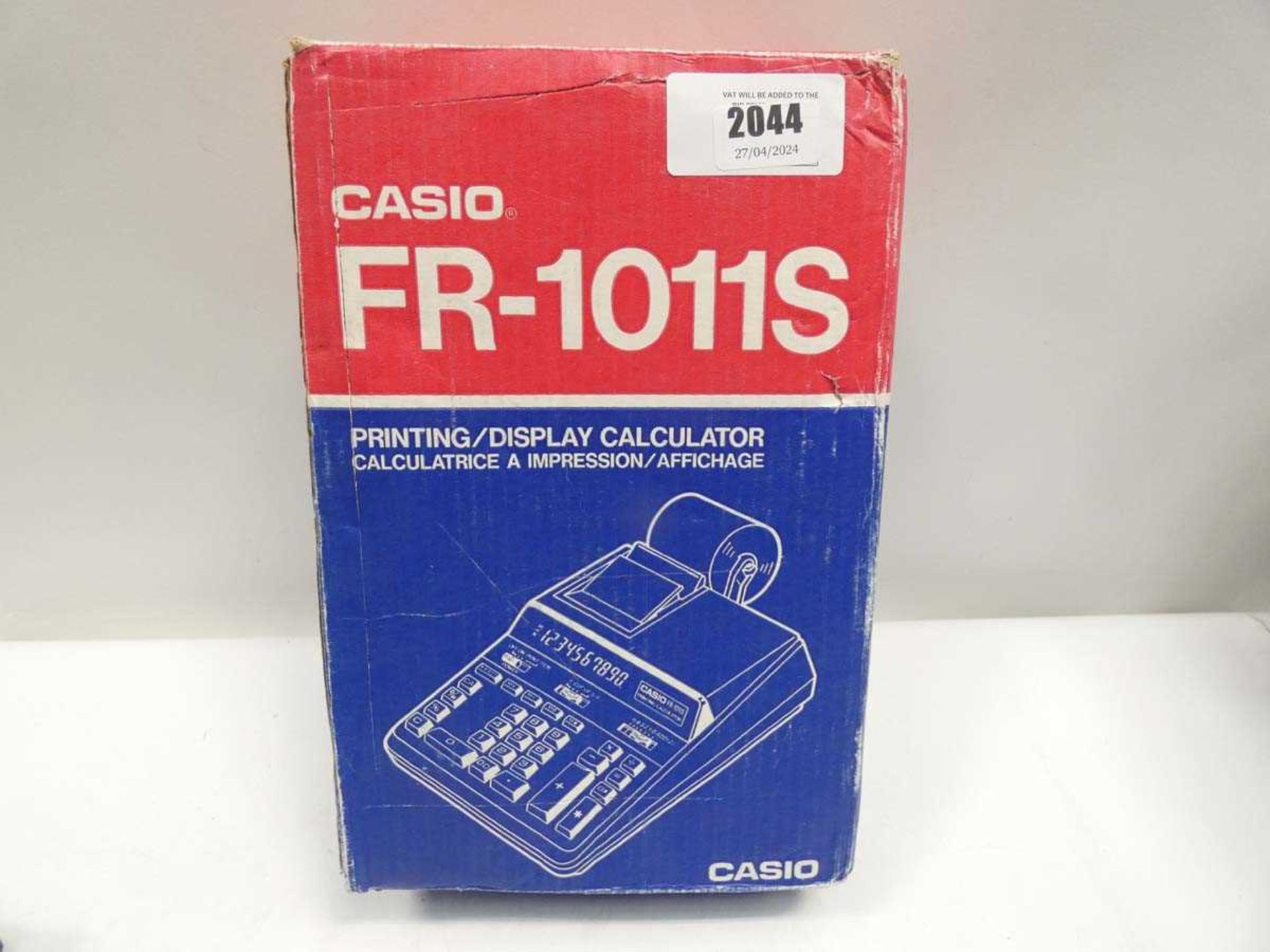 +VAT Casio FR-1011S printing/display calculator